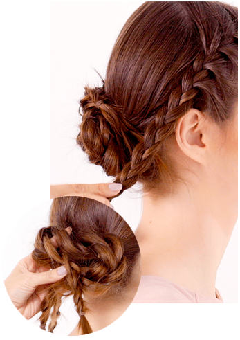 Step-by-Step: The Braided Chignon | Oriflame cosmetics